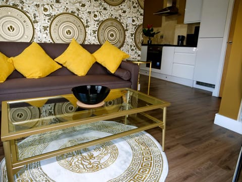 Stunningly Opulent Gold Apartment Near Sheffield FULL SKY TV Condo in Rotherham