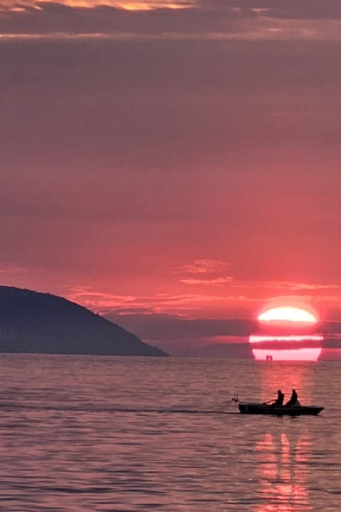 Natural landscape, Sea view, Sunset