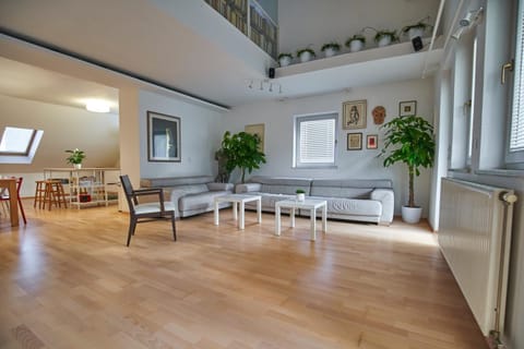 Library, Living room, Seating area, Dining area