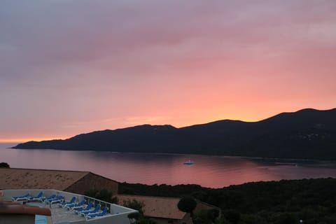 Sea view, Swimming pool, Sunset