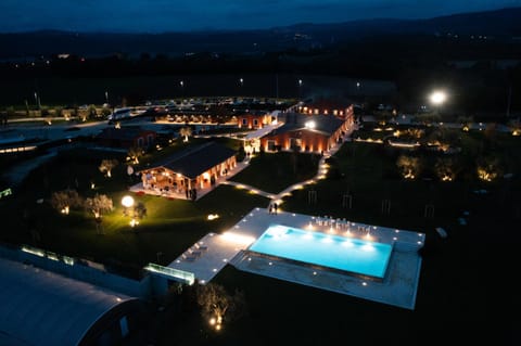 Night, Natural landscape, Bird's eye view, Mountain view, Pool view, Swimming pool, Swimming pool