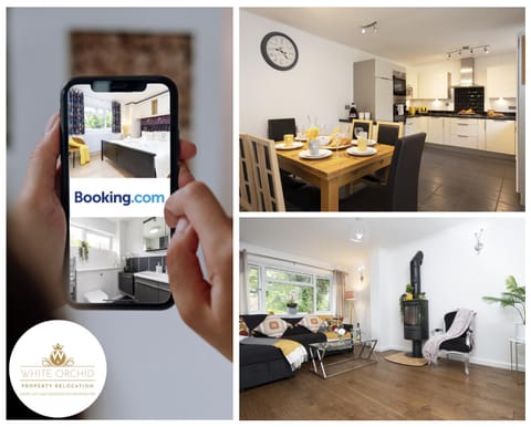 4 Bed House Stevenage SG1 Free Parking & Wi-Fi Business & Families Serviced Accommodation by White Orchid Property Relocation Casa in Stevenage
