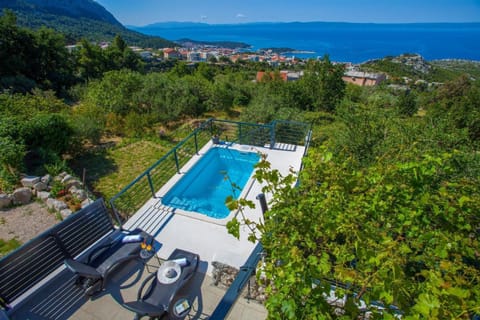 Ferienhaus in Veliko Brdo mit Privatem Pool House in Makarska