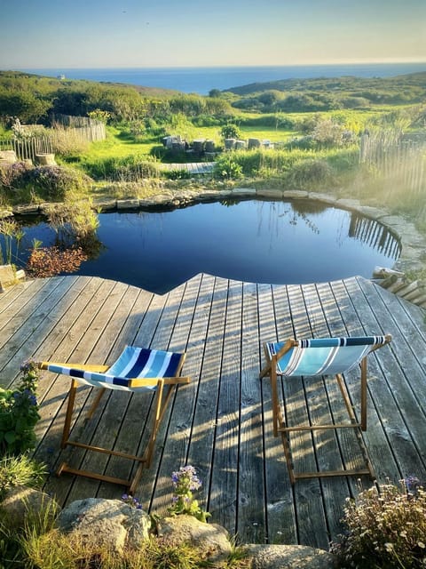 Natural landscape, View (from property/room), Balcony/Terrace, Sea view, sunbed