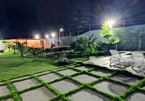 Patio, Night, Garden