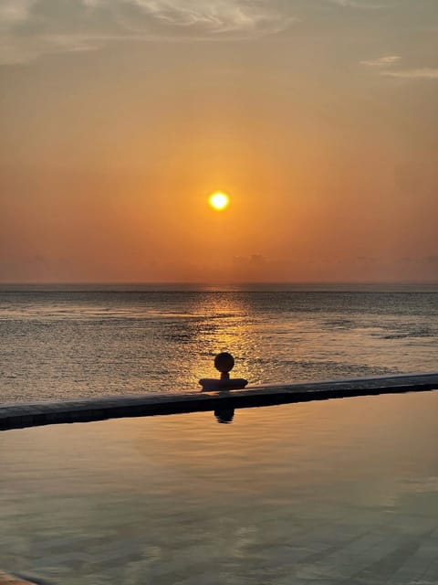 Natural landscape, Pool view, Sea view, Swimming pool, Sunset