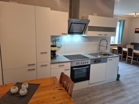 Kitchen or kitchenette, dishwasher, minibar, stove