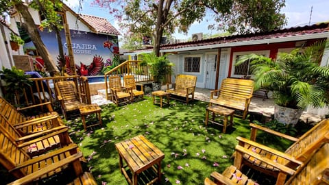 Patio, Day, Garden view