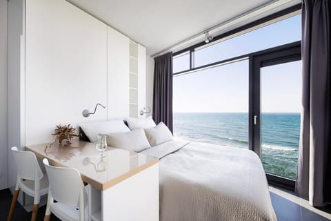 Bed, Photo of the whole room, Bedroom, Sea view