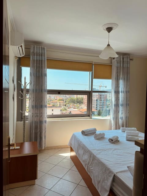 Bed, View (from property/room), Photo of the whole room, Bedroom, towels