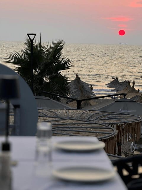 Beach, Sea view, Sunset