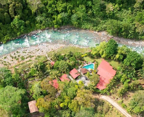 Natural landscape, Bird's eye view, Garden, Garden view, Pool view, River view, Swimming pool