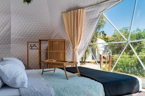 luxury dome tents ikaria ap'esso Luxury tent in Icaria
