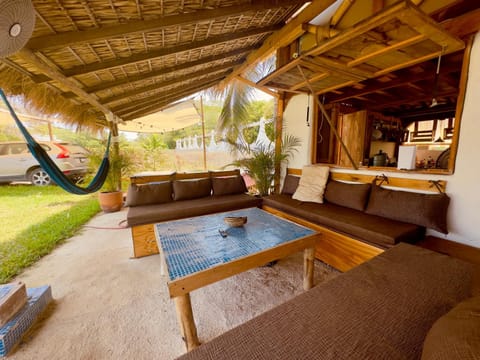 Living room, Seating area, Garden view