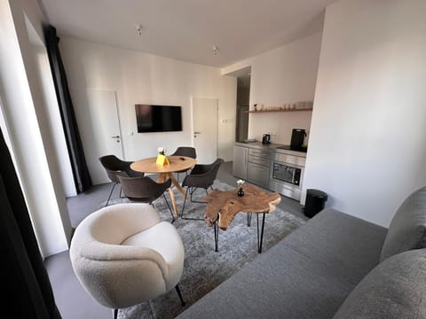 Kitchen or kitchenette, Living room, Dining area