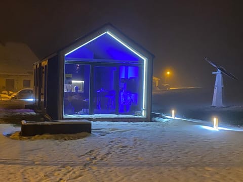 Property building, Night, Natural landscape, Winter