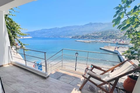 Patio, Natural landscape, Balcony/Terrace, Mountain view, Sea view