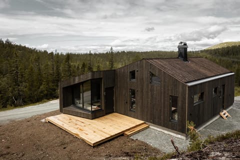 Moderne hytte på Norefjell House in Viken, Norway