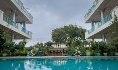 Property building, View (from property/room), Lobby or reception, Swimming pool