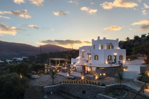 Property building, Mountain view, Sunset