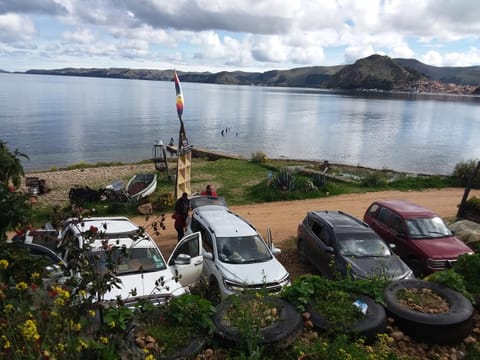 Natural landscape, Lake view, Parking