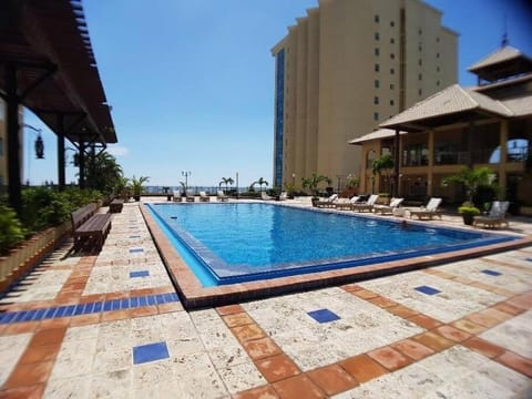 Property building, Pool view