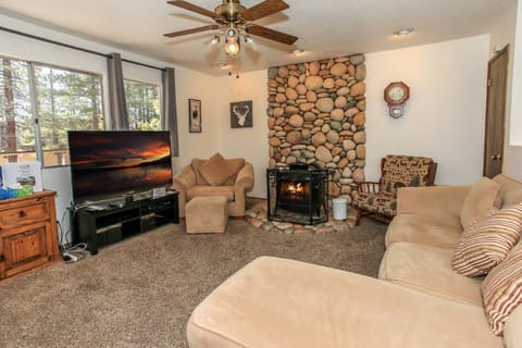 TV and multimedia, Living room, Seating area, fireplace, flat iron