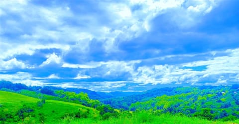 Spring, Day, Natural landscape, Mountain view