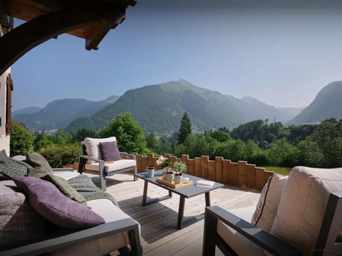 Day, Natural landscape, Summer, View (from property/room), Balcony/Terrace, Seating area, Mountain view