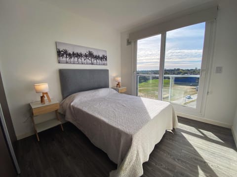 Bed, Natural landscape, View (from property/room), Bedroom