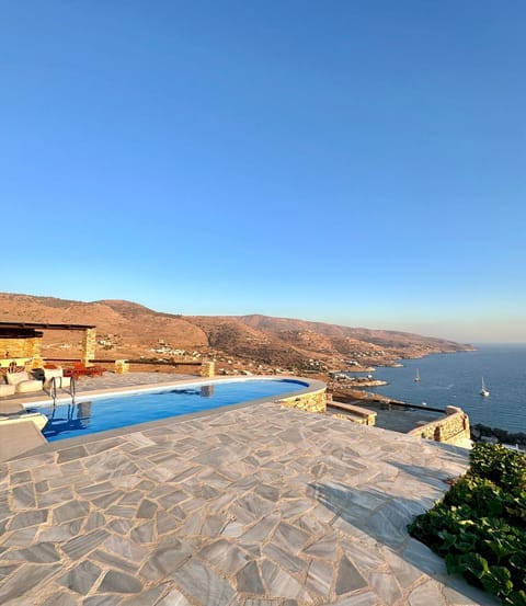 Divine Blue Villa Nano in Koundouros Kea Cyclades with pool and sea view Villa in Kea-Kythnos