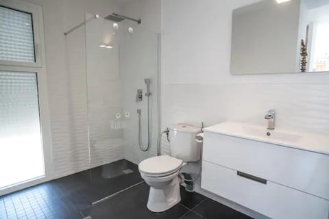 Bathroom, Living room