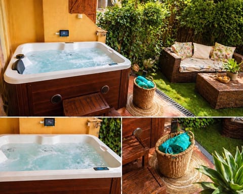 Day, Natural landscape, Garden, Hot Tub, Garden view