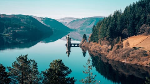 Natural landscape, Lake view