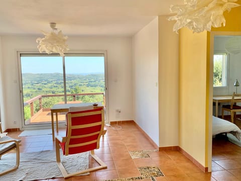 View (from property/room), Living room, Landmark view, Mountain view