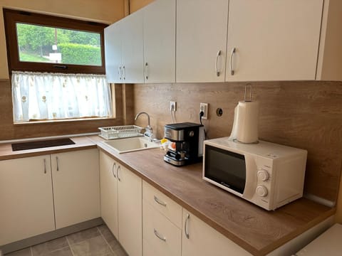 Kitchen or kitchenette, minibar