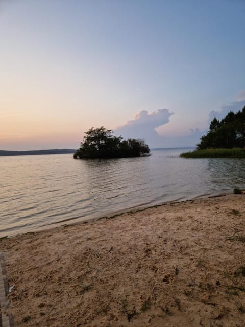 Beach, Lake view, Sunset