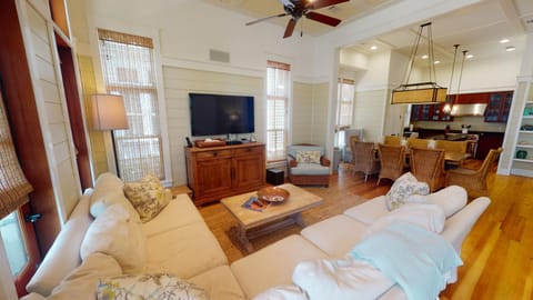Located right on 30A, '57 Western Lake Drive' is a 6BR 6,5BA Home Carriage House home House in Seaside