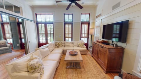 Located right on 30A, '57 Western Lake Drive' is a 6BR 6,5BA Home Carriage House home House in Seaside