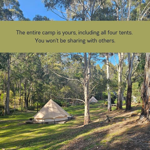 Base Glamp Bruny Island Luxury tent in South Bruny