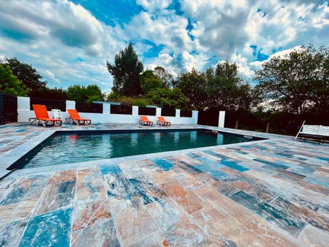 Patio, Pool view, Swimming pool, sunbed