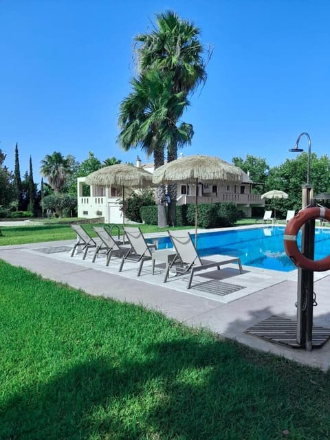 Pool view, sunbed