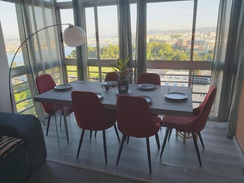 View (from property/room), Balcony/Terrace, Dining area, Mountain view, Sea view