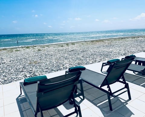 Beach, Sea view, sunbed