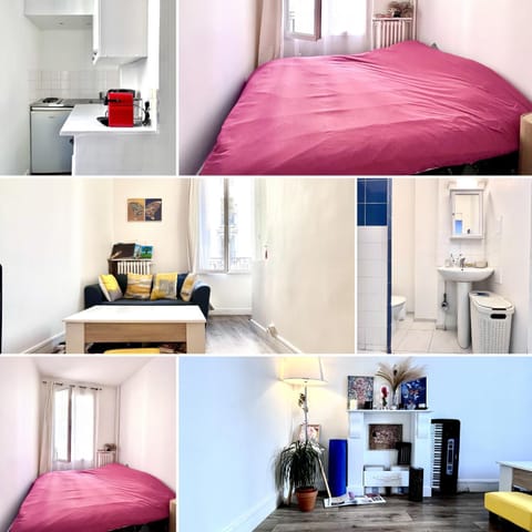 Appartement de charme tout équipé à Paris, pour 4 personnes, 2 grands lits Apartment in Levallois-Perret