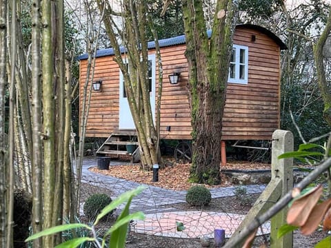 Tranquil Spot Shepherds Hut Chalet in Forest of Dean