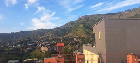 Nearby landmark, Natural landscape, City view, Mountain view