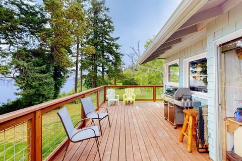 Eagles at the Bluff Cabin House in Camano Island