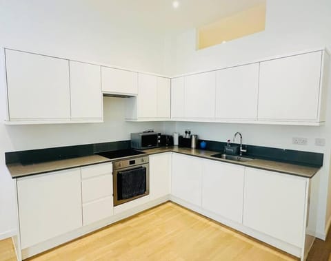 Spacious Flat, Fast WiFi, Free Parking Condo in Brentford