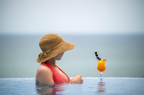 View (from property/room), Sea view, Swimming pool